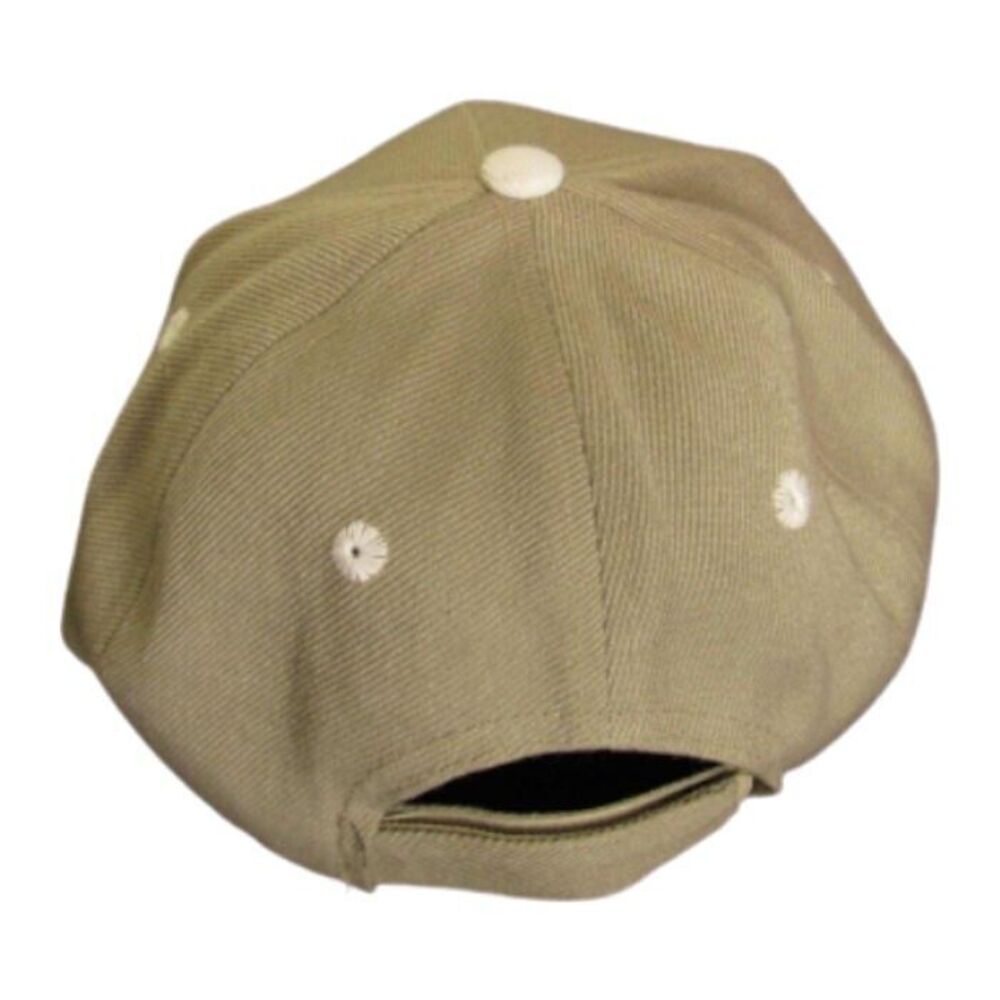 Puerto Vallarta Baseball Cap NEW Beige Cotton Green Embroidered Gecko Hat - Picture 4 of 6